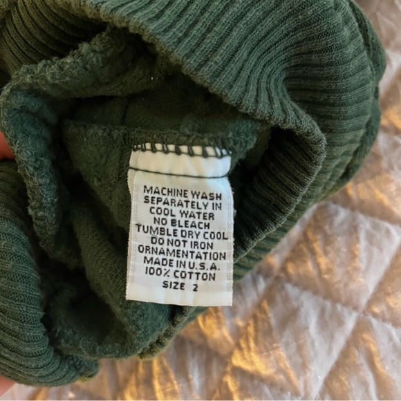 Vintage WEK collared green crewneck sweater - Picture 3 of 4